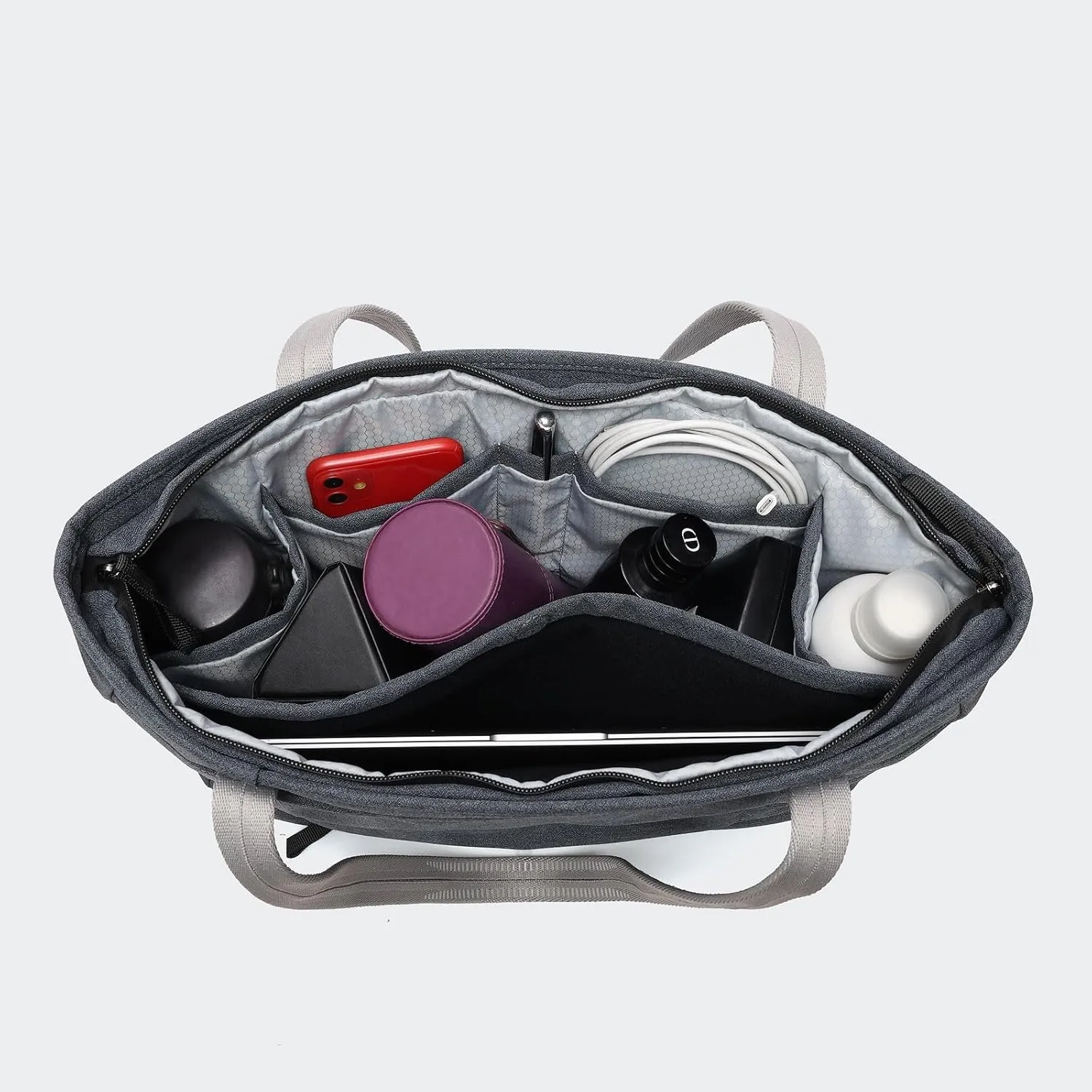 Work Tote for Women with Zipper Waterproof Shoulder Bag Top Handle Handbag for Travel, Work.