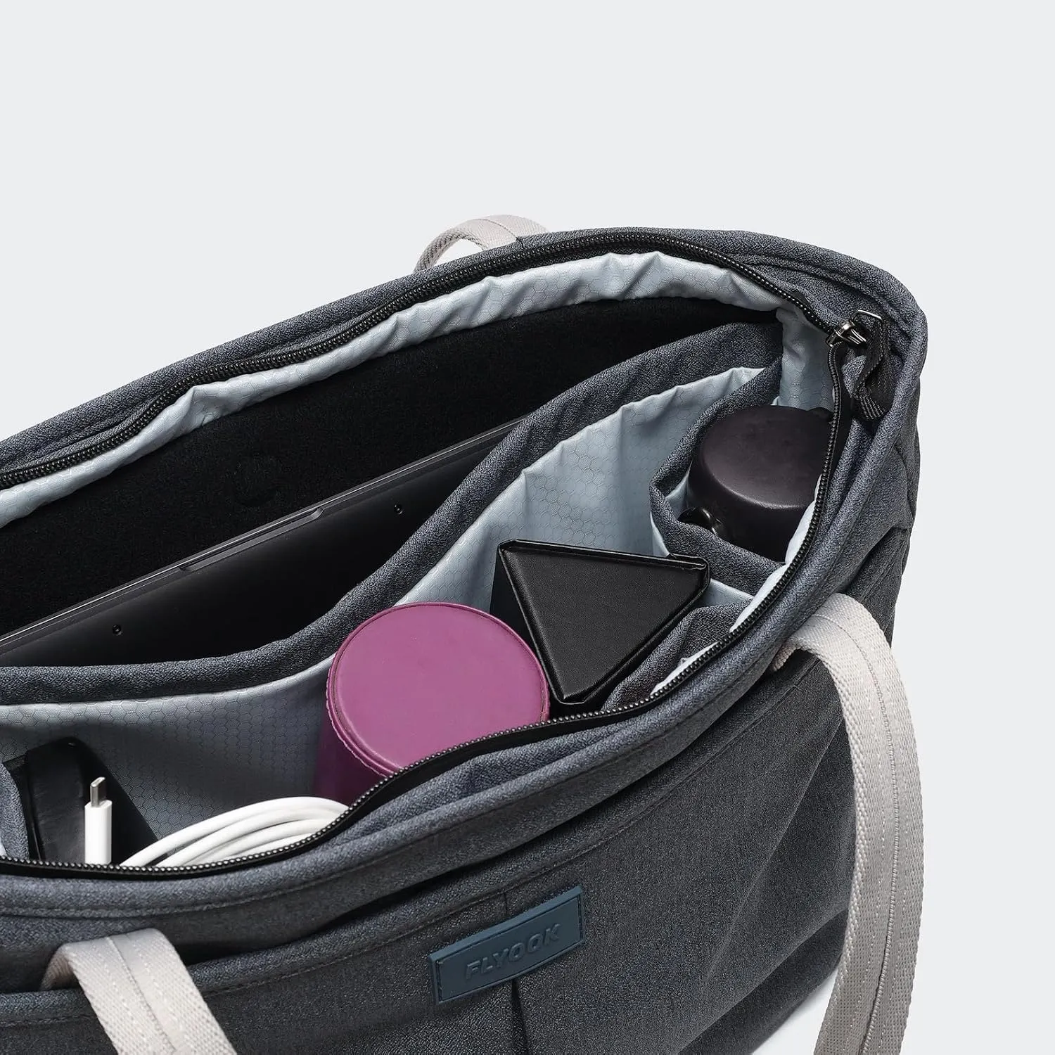 Work Tote for Women with Zipper Waterproof Shoulder Bag Top Handle Handbag for Travel, Work.
