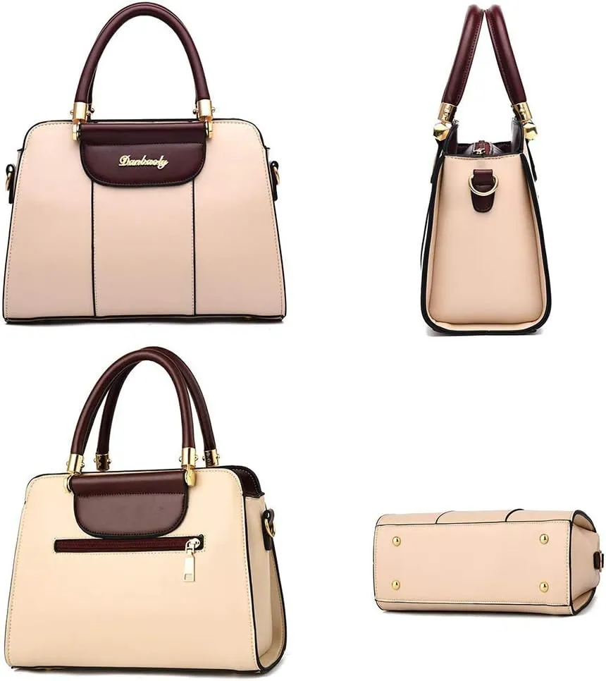 YAQUNICER Women Handbag Shoulder Bag Clutch Satchels PU Leather