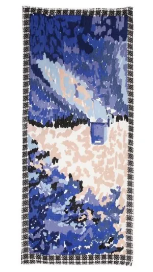 Yarnz Hillside Scarf in Blue