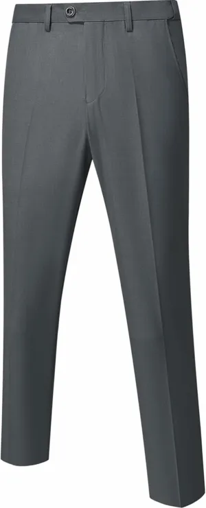 YND Men's Business Suit Pants Slim Fit Flex Flat Front Pant