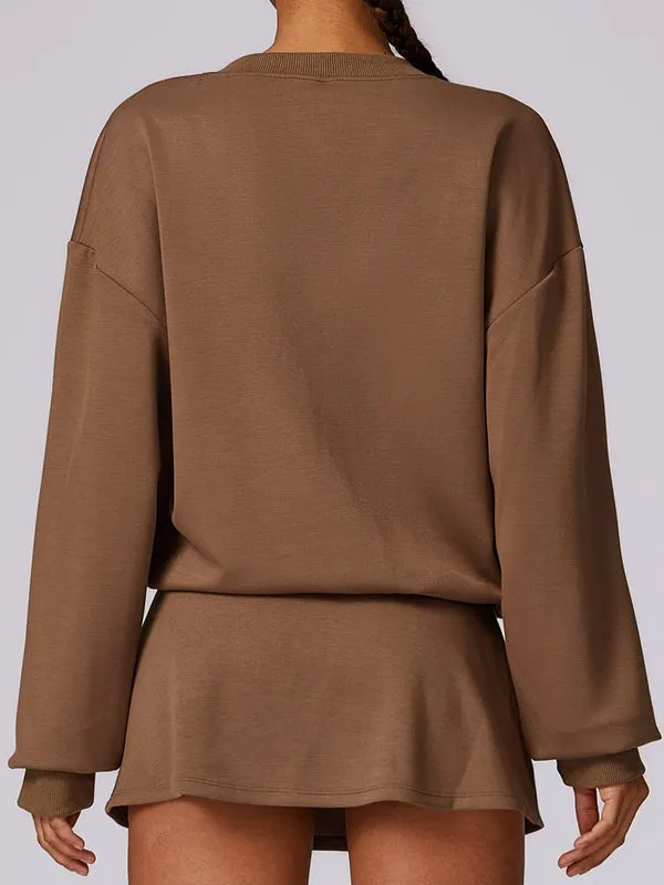 ZASUWA Female V Collar Casual Hoodies
