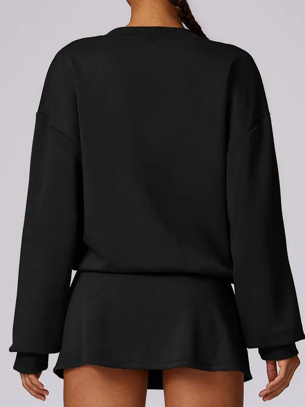 ZASUWA Female V Collar Casual Hoodies